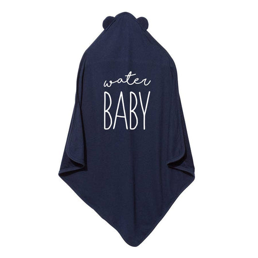 Water Baby Kid's Towel - Navy