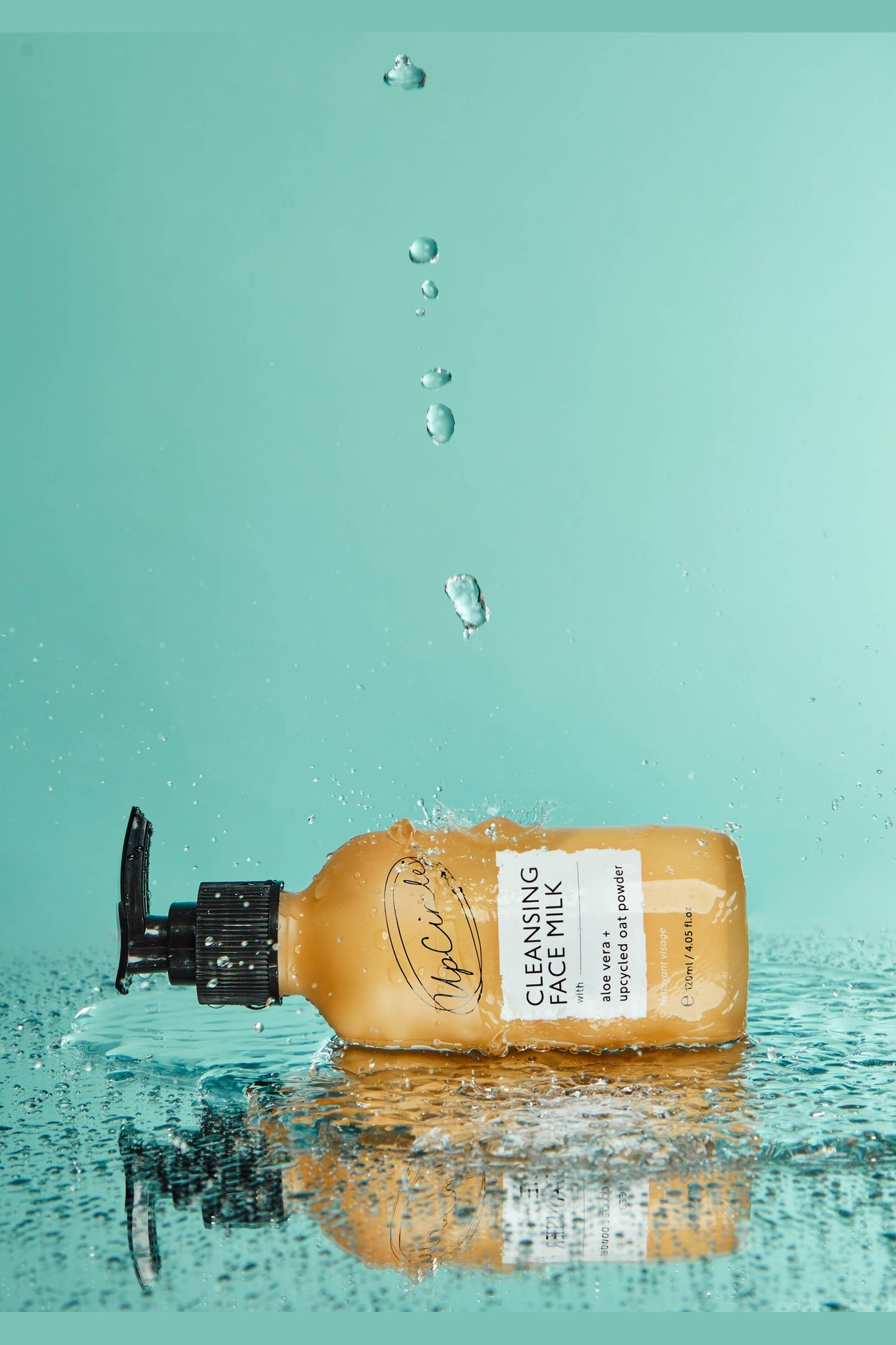 Cleansing Face Milk with Aloe Vera + upcycled Oat Powder