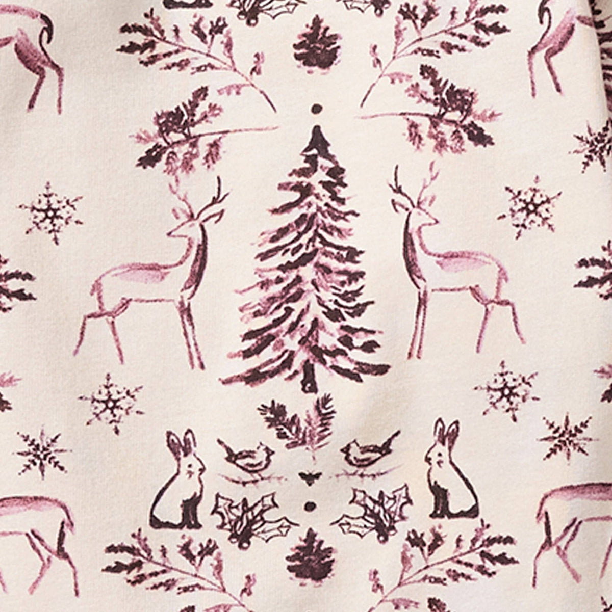 3 Pack Snowflakes & Woodland Story Baby Girl Bodysuits