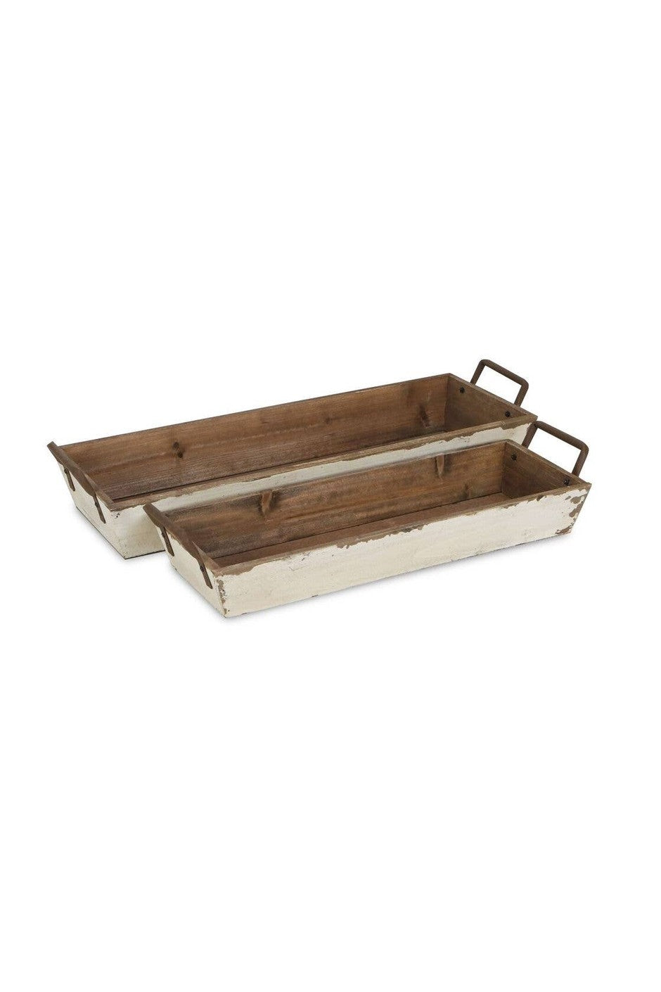 Weston Set of 2 Tapered Wood Crates