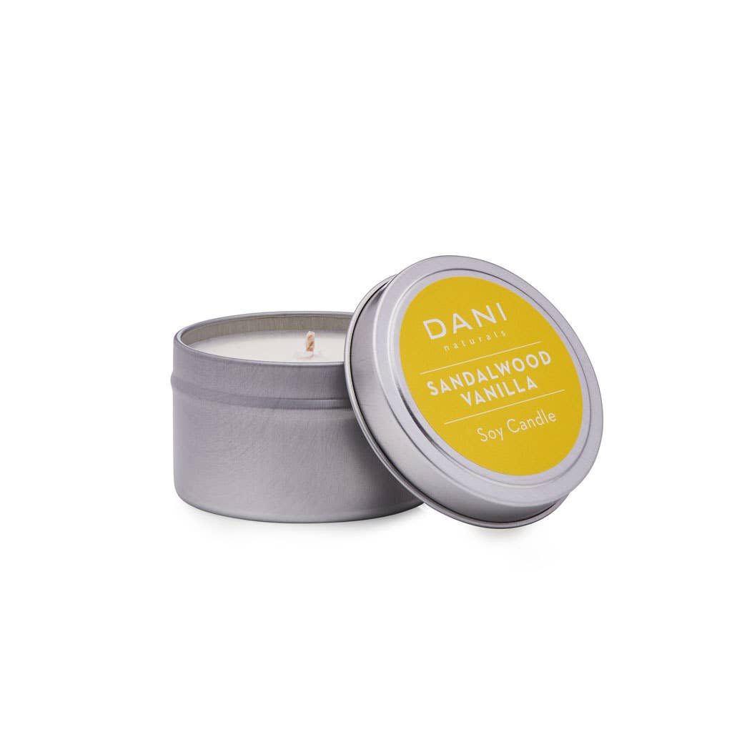 Sandalwood Vanilla Travel Candle Tin 2oz