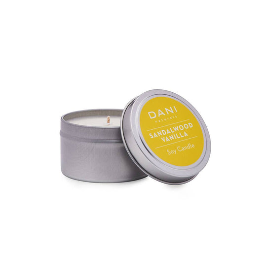 Sandalwood Vanilla Travel Candle Tin 2oz