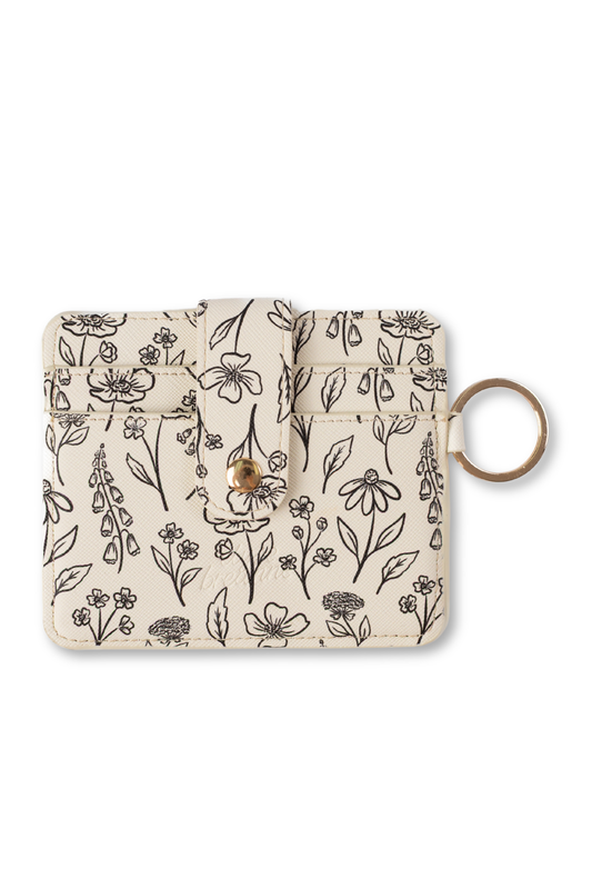 Floral Card Wallet: Pressed Floral