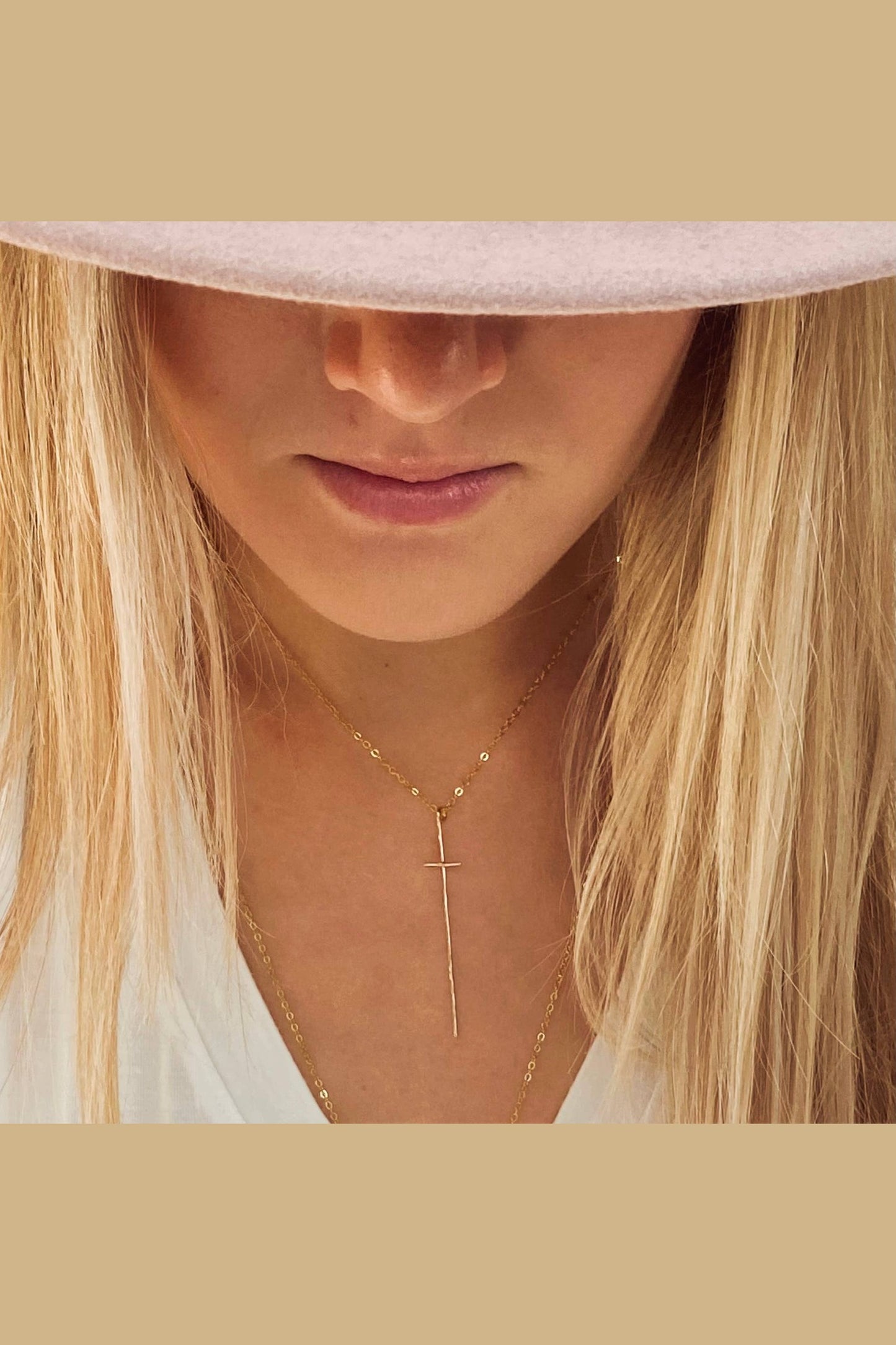 Modern Cross Necklace