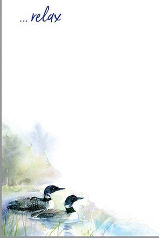 Memo Pad -  Loons on the Lake
