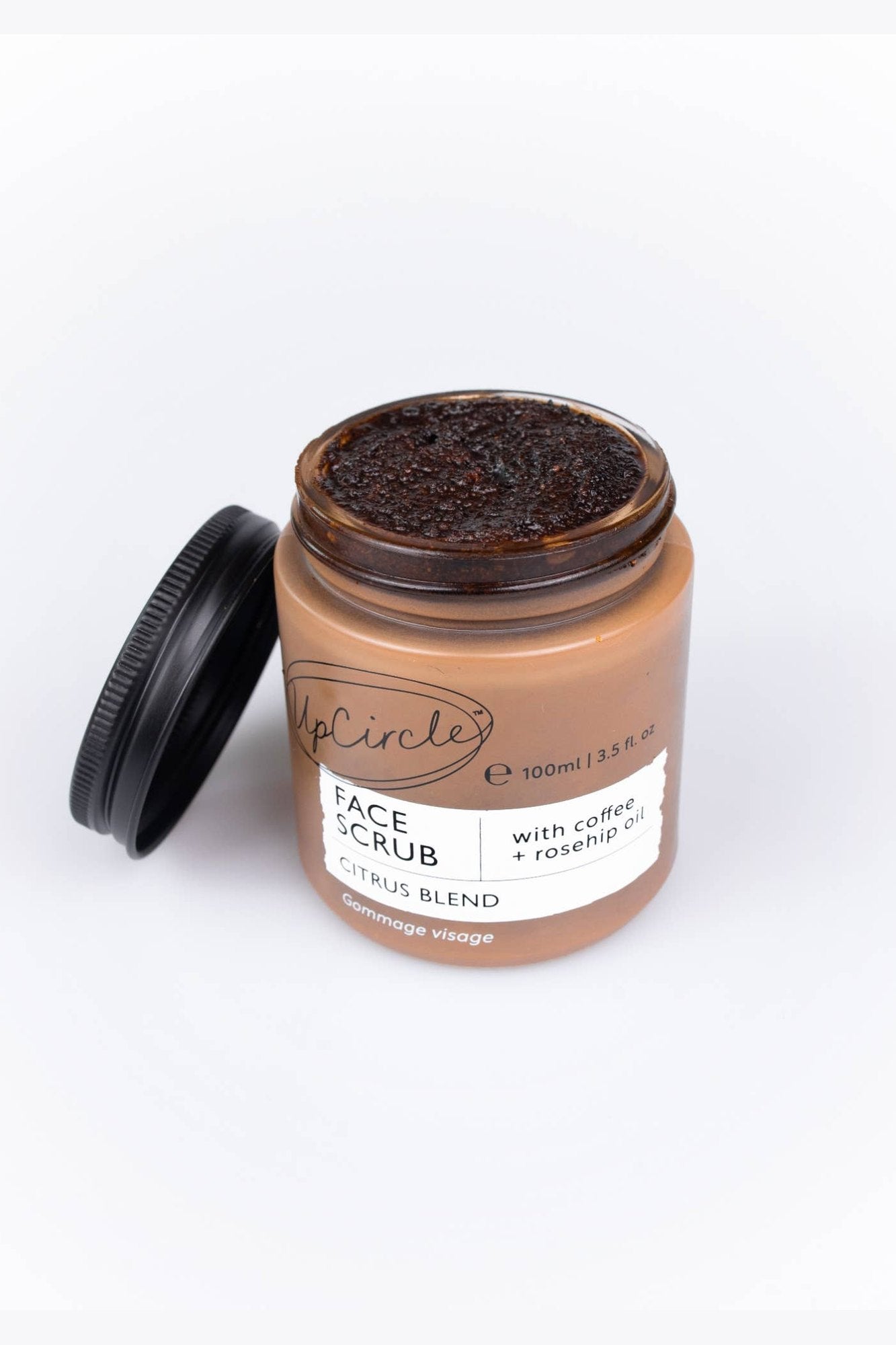 Vegan Face Scrub with Coffee + Rosehip [Citrus blend] Exfoliator