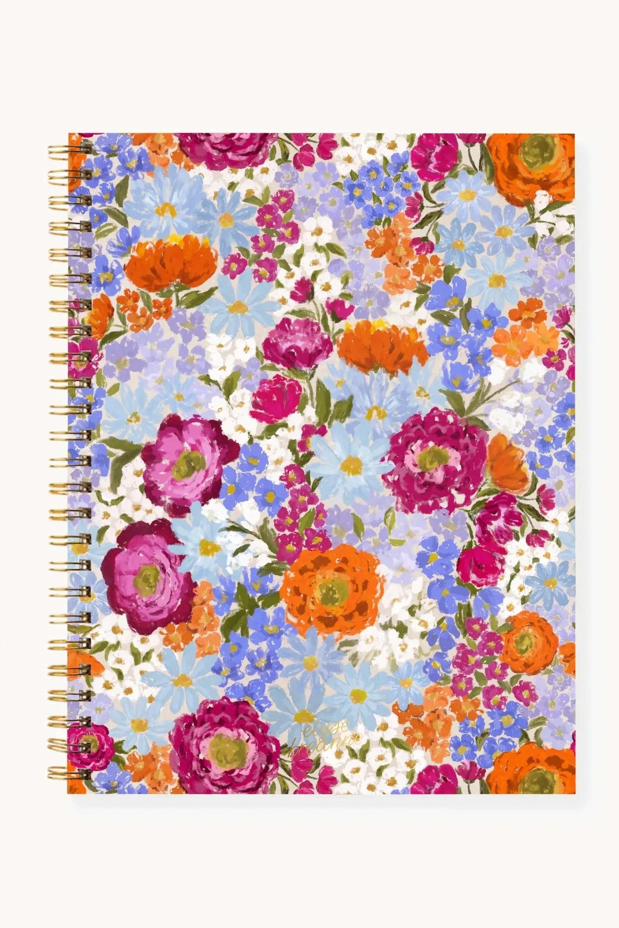 Floral Softcover Spiral Notebook: Pressed Floral