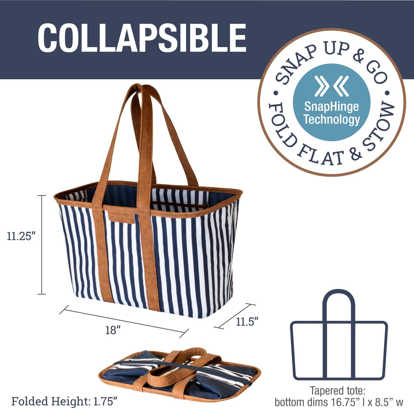 Collapsible LUXE Tote