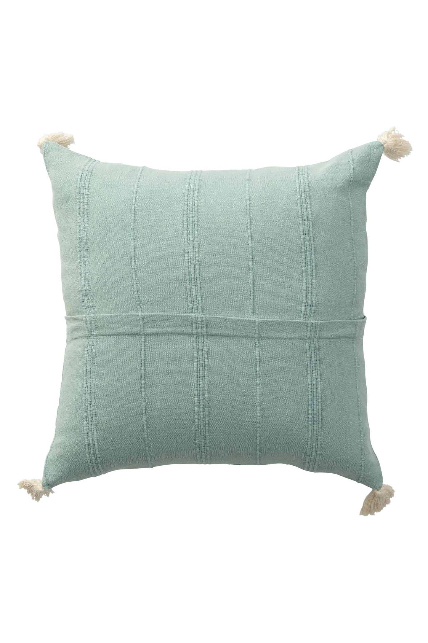 Starlin Subtle Striped Organic Turkish Cotton Throw Pillow: Burgundy