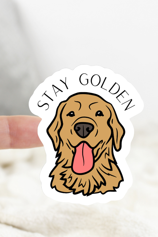 Stay Golden Dog Sticker