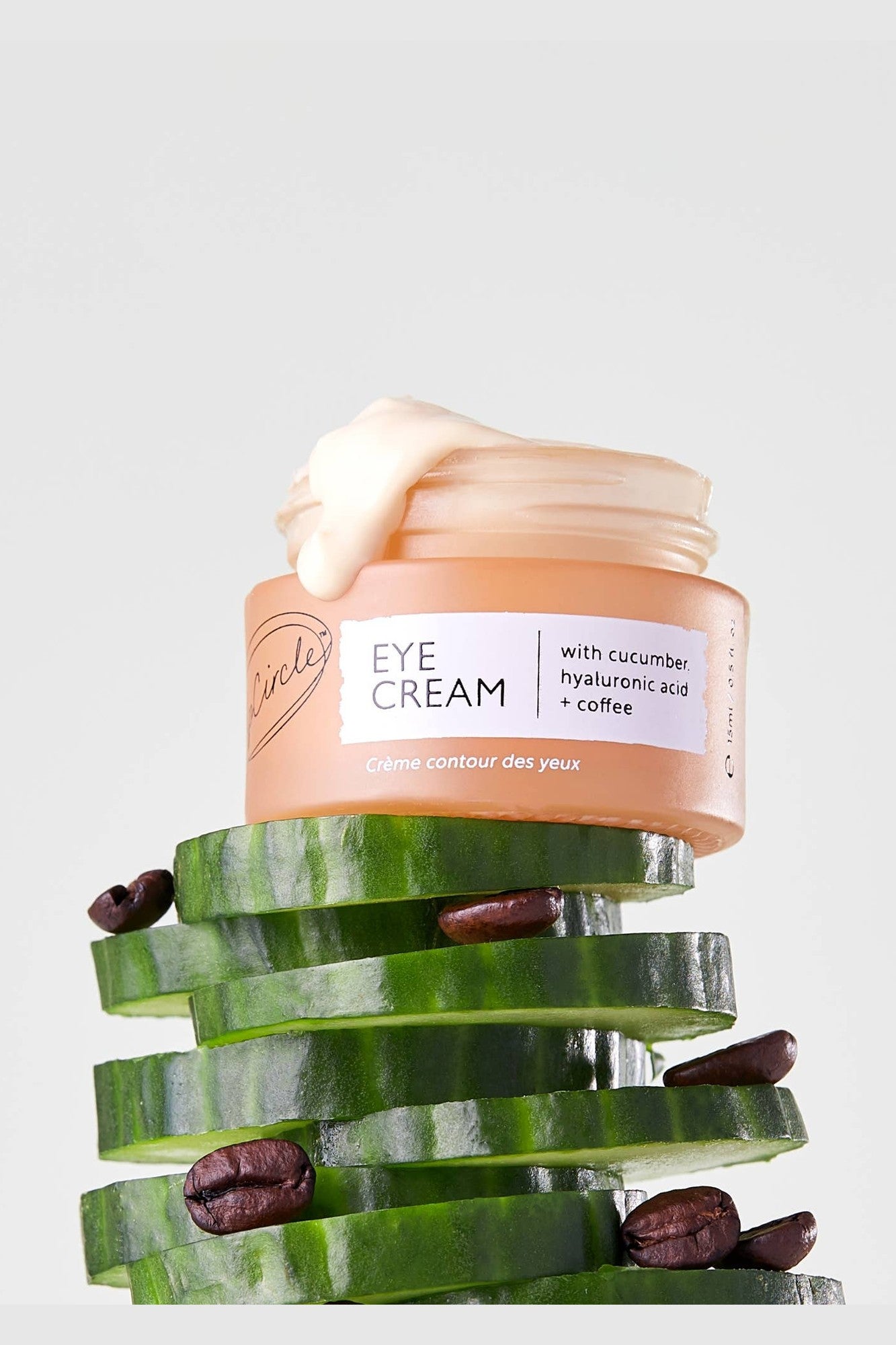 Vegan Hydrating Spa Eye Cream with Hyaluronic Acid + Coffee Oil