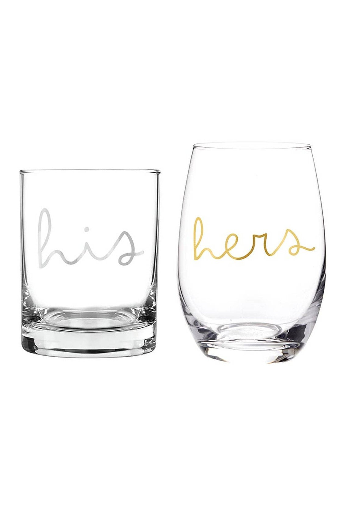 His/Hers Glassware Set