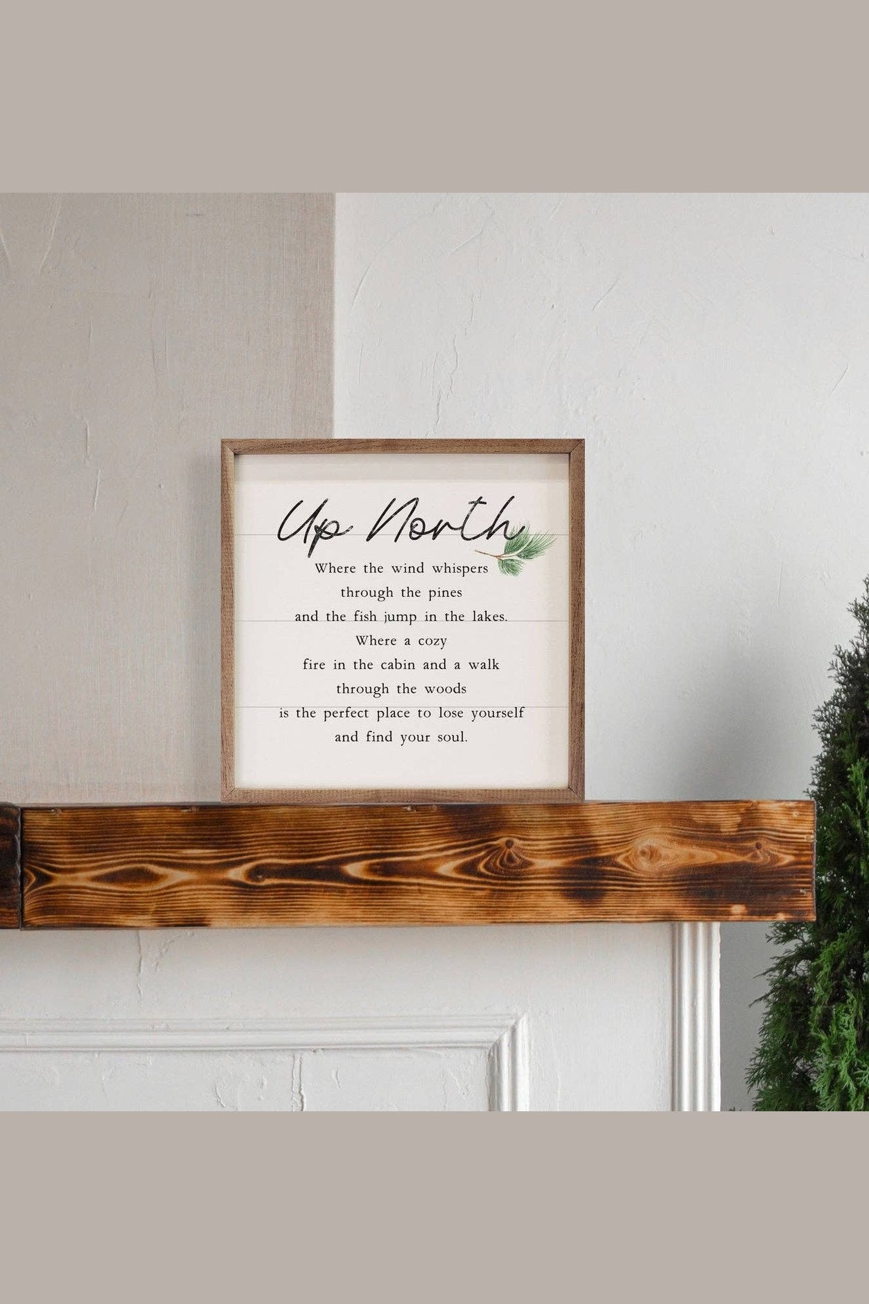 Up North Poem Print