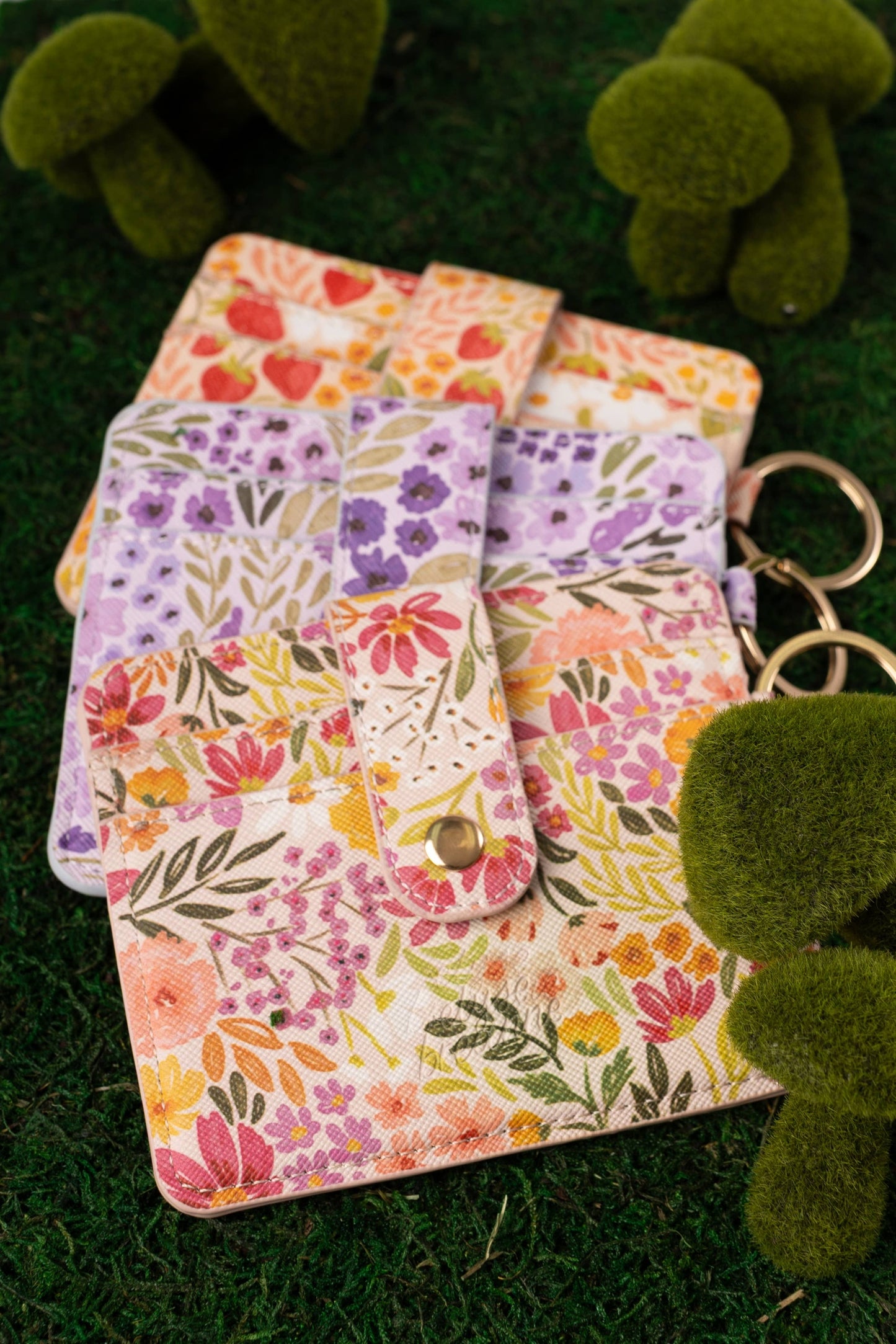 Floral Card Wallet: Pressed Floral