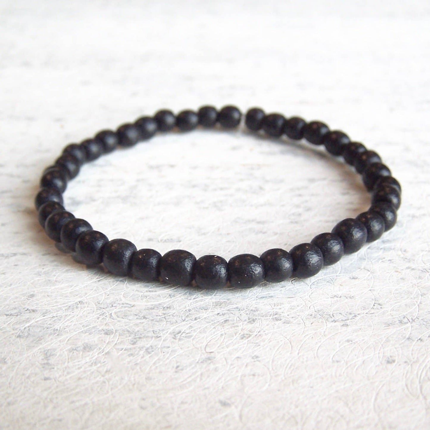 Mali Wood Elastic Bracelet