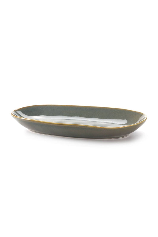Vikko - Flare, Green Oval Platter