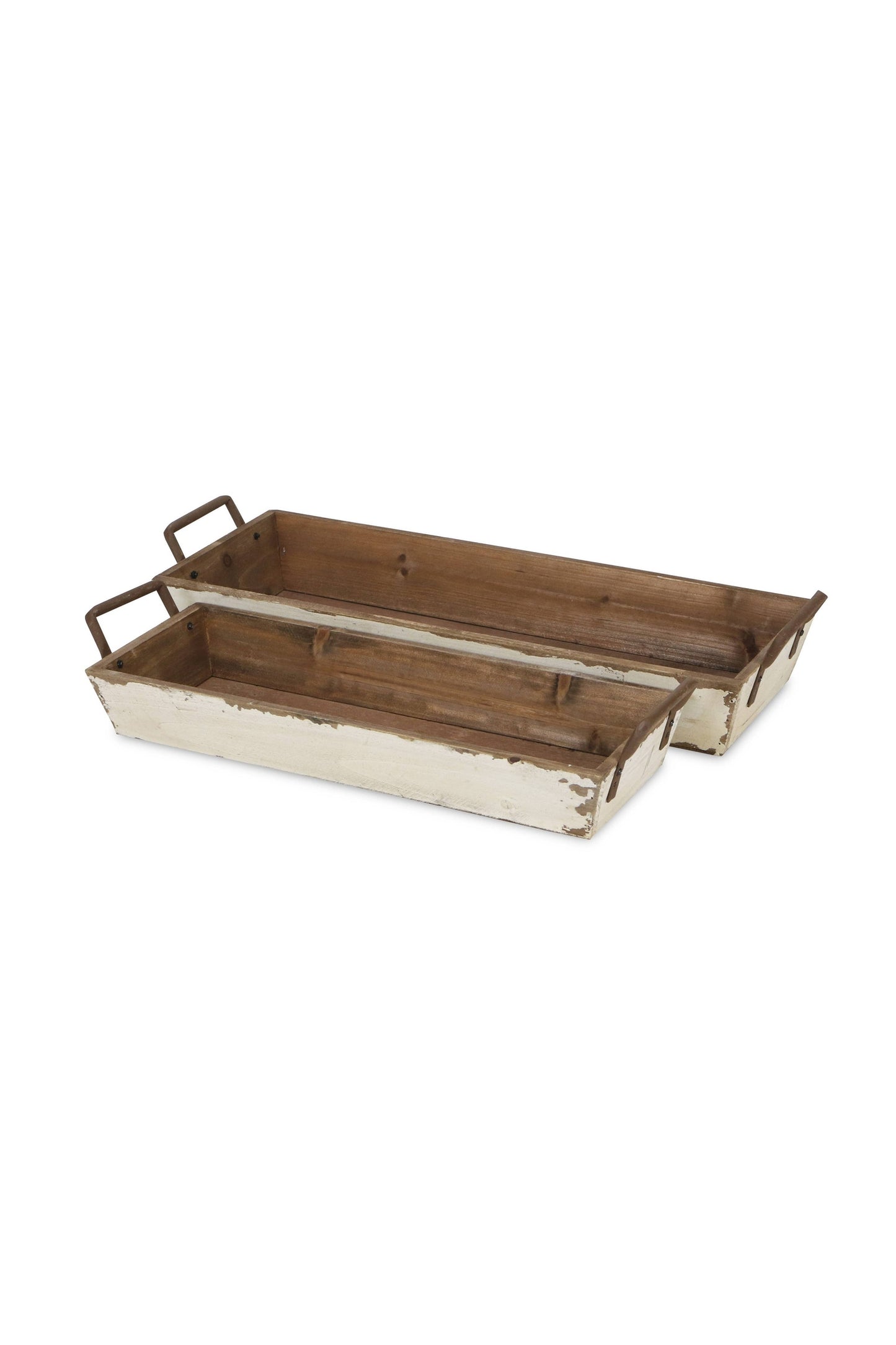 Weston Set of 2 Tapered Wood Crates