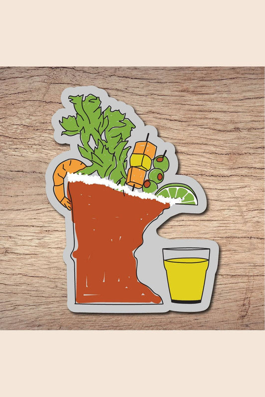 Bloody Mary Minnesota Vinyl Sticker