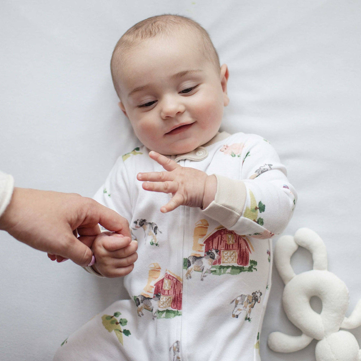 Barnyard Organic Cotton Sleep & Play: 0-3M