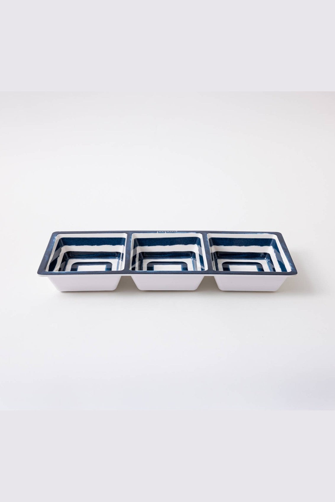 3-Section Tray - Coastal Stripe