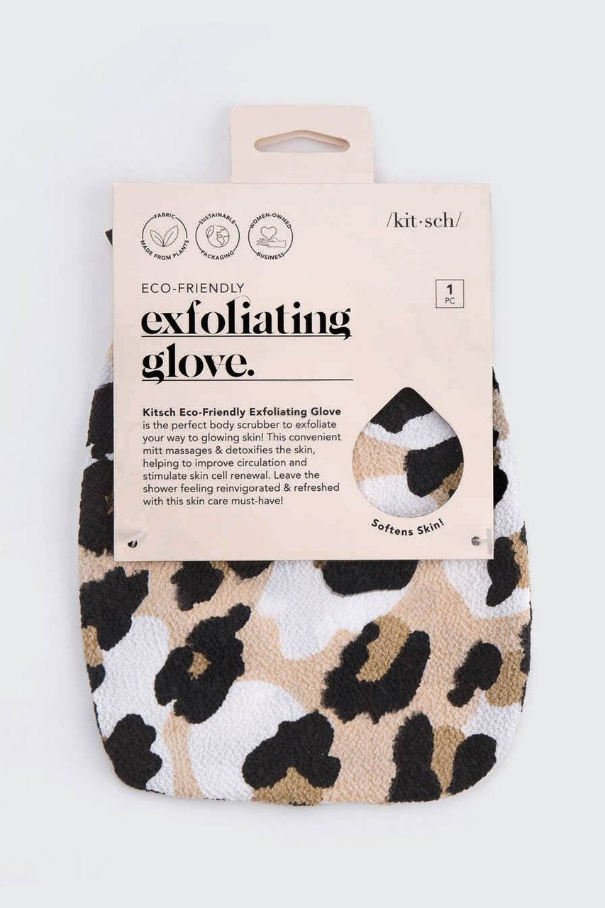 Leopard Eco-Friendly Exfoliating Glove