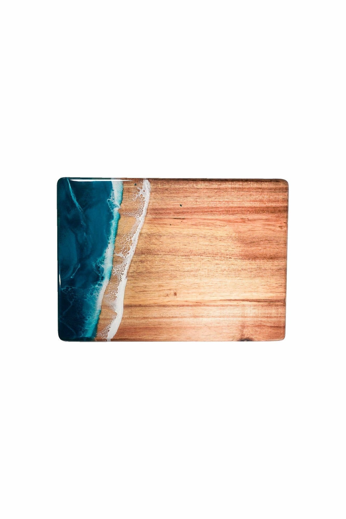 Wood Resin Date Night Cheese Charcuterie Board - Gold Quartz