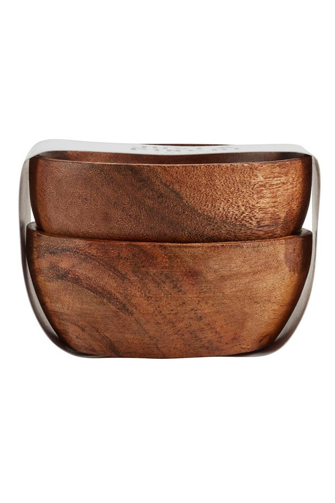 Mini Acacia Pinch Pots - Set of 2