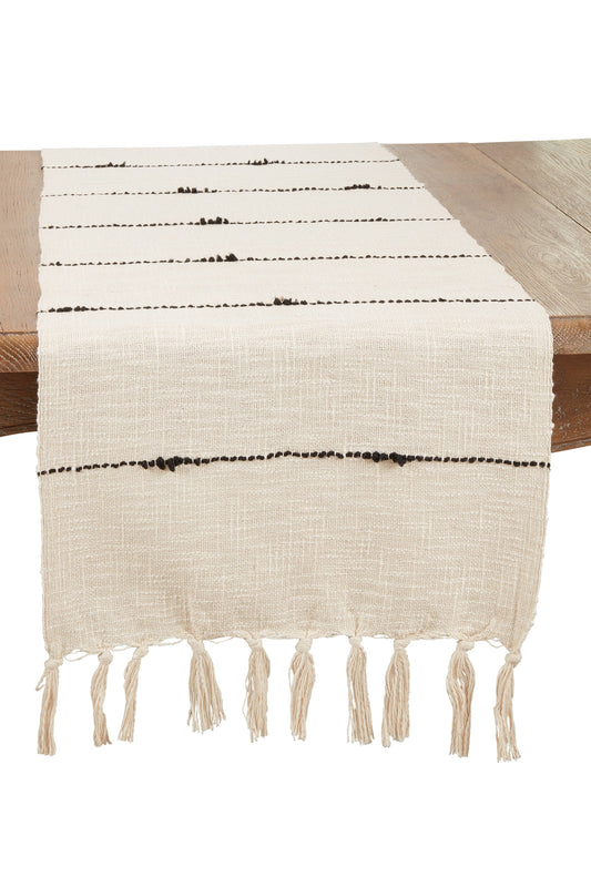Boho Chic Stripe Woven Table Runner