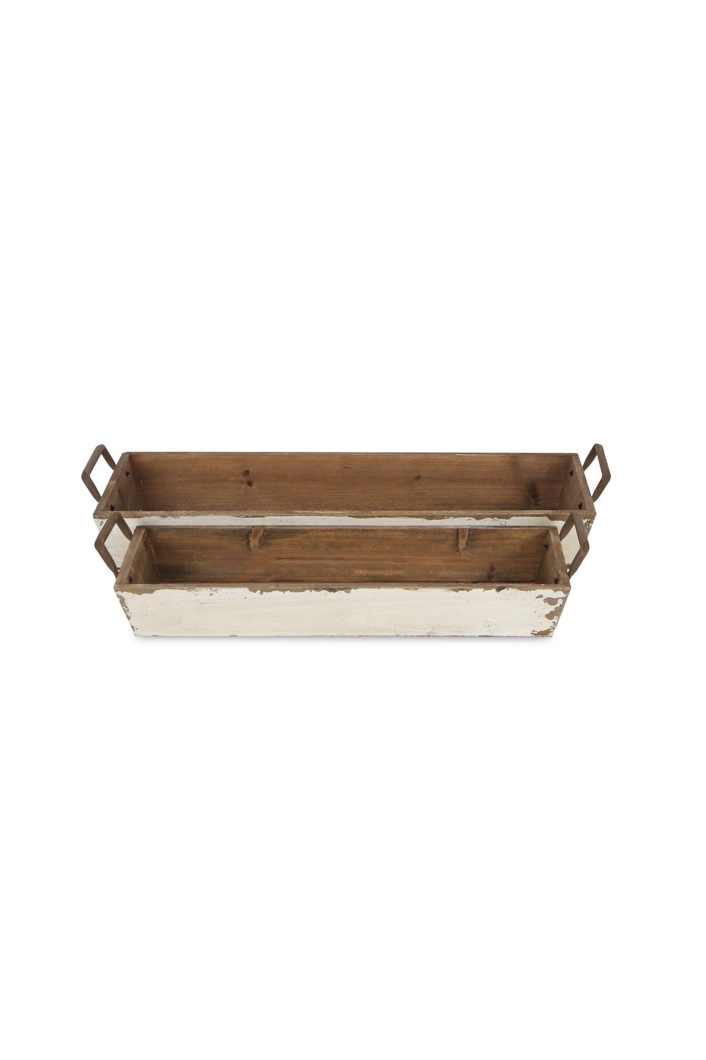 Weston Set of 2 Tapered Wood Crates