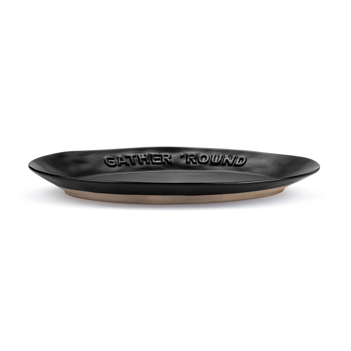 Black Gather 'Round Platter