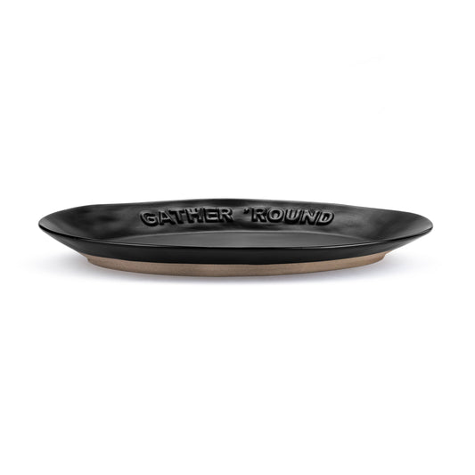 Black Gather 'Round Platter