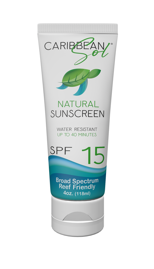 Caribbean Sol Natural Sunscreen SPF 15 - 4oz