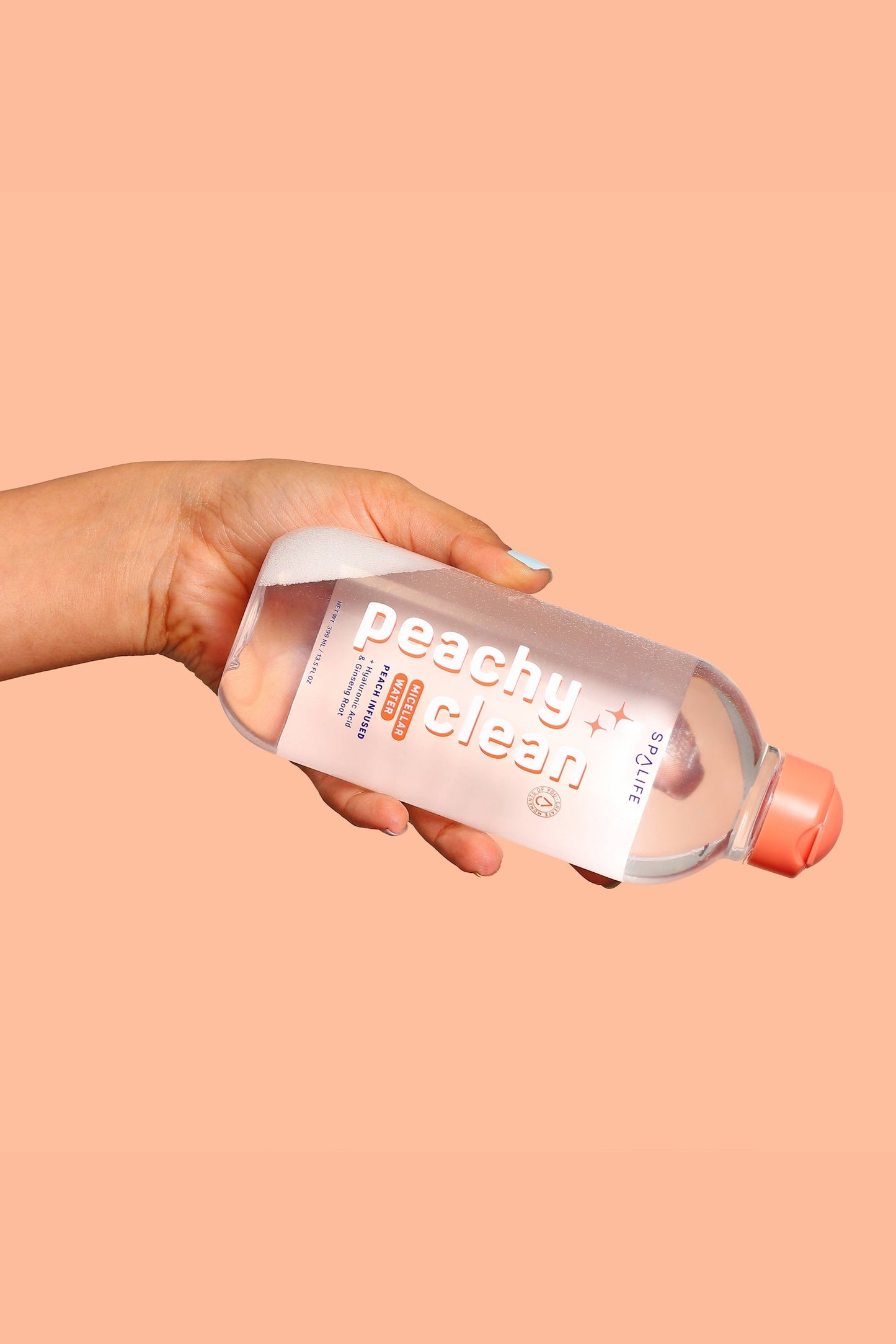 Peachy Clean Micellar Water & Hyaluronic Acid Makeup Remover