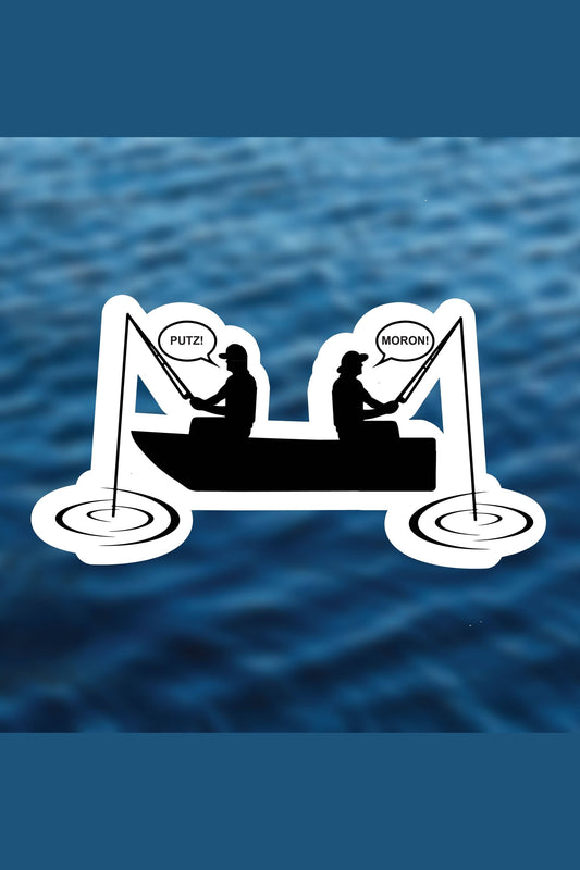 Grumpy Guys Fishing Vinyl Sticker