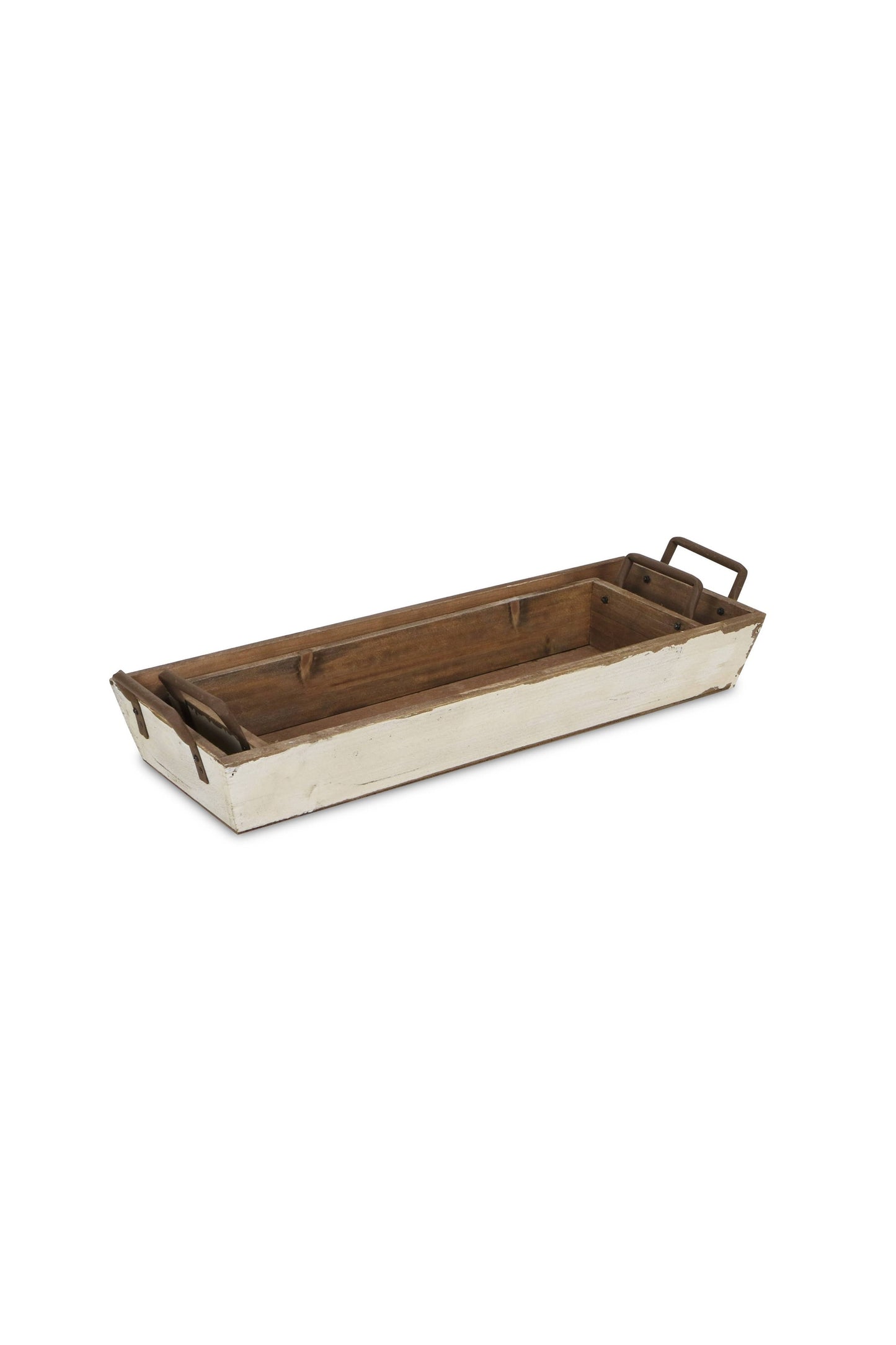 Weston Set of 2 Tapered Wood Crates