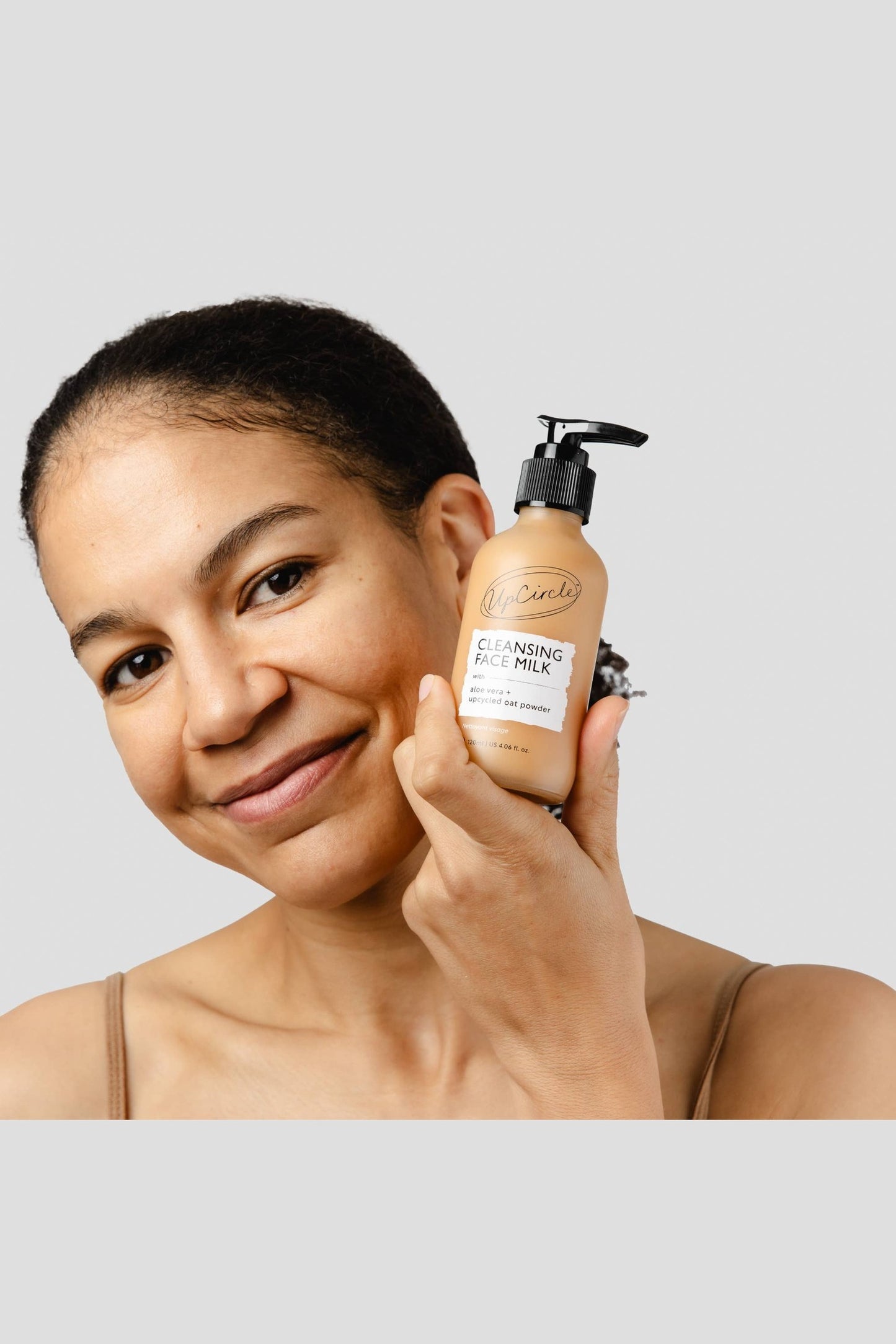 Cleansing Face Milk with Aloe Vera + upcycled Oat Powder