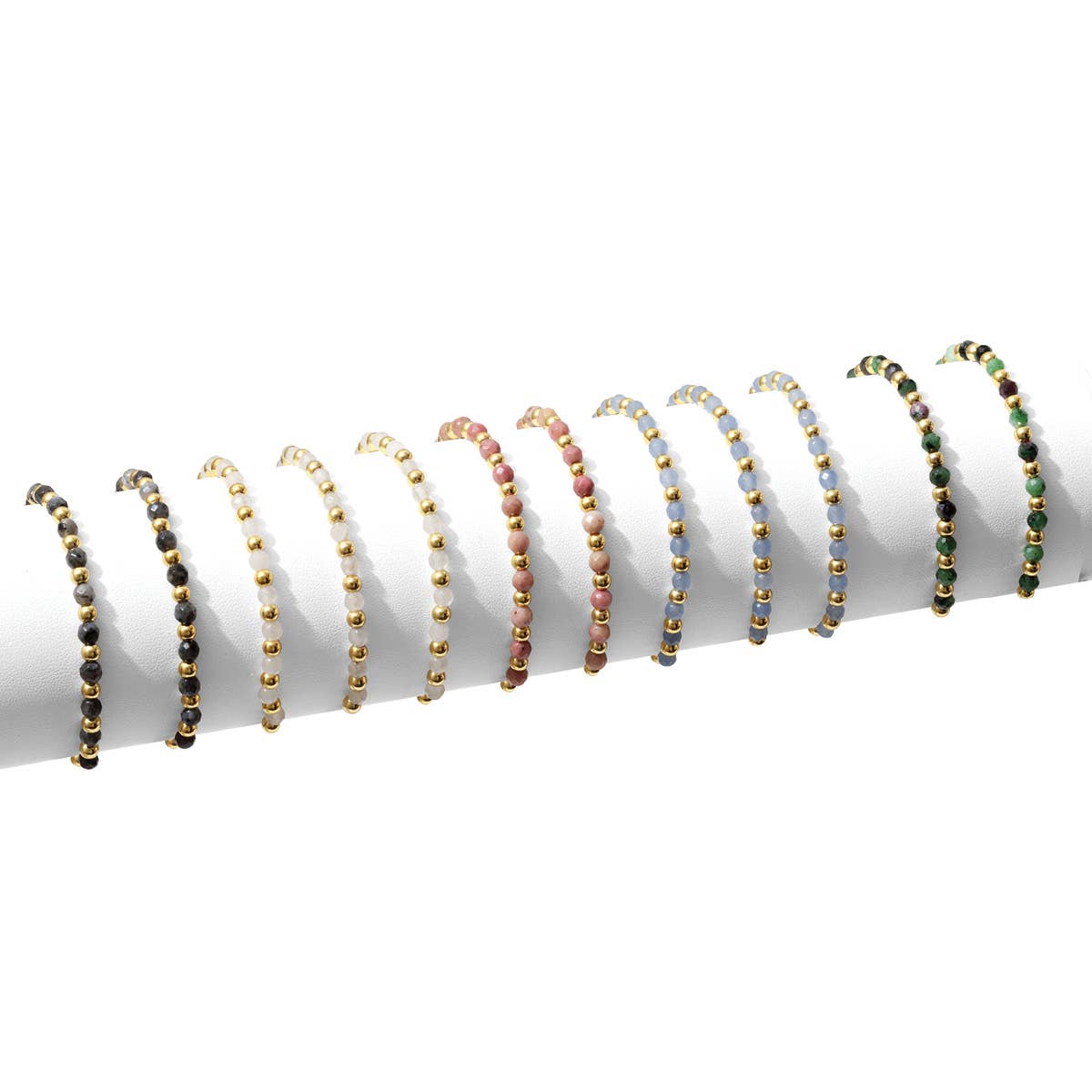 Stretch Stone & Bead Bracelets - Assorted