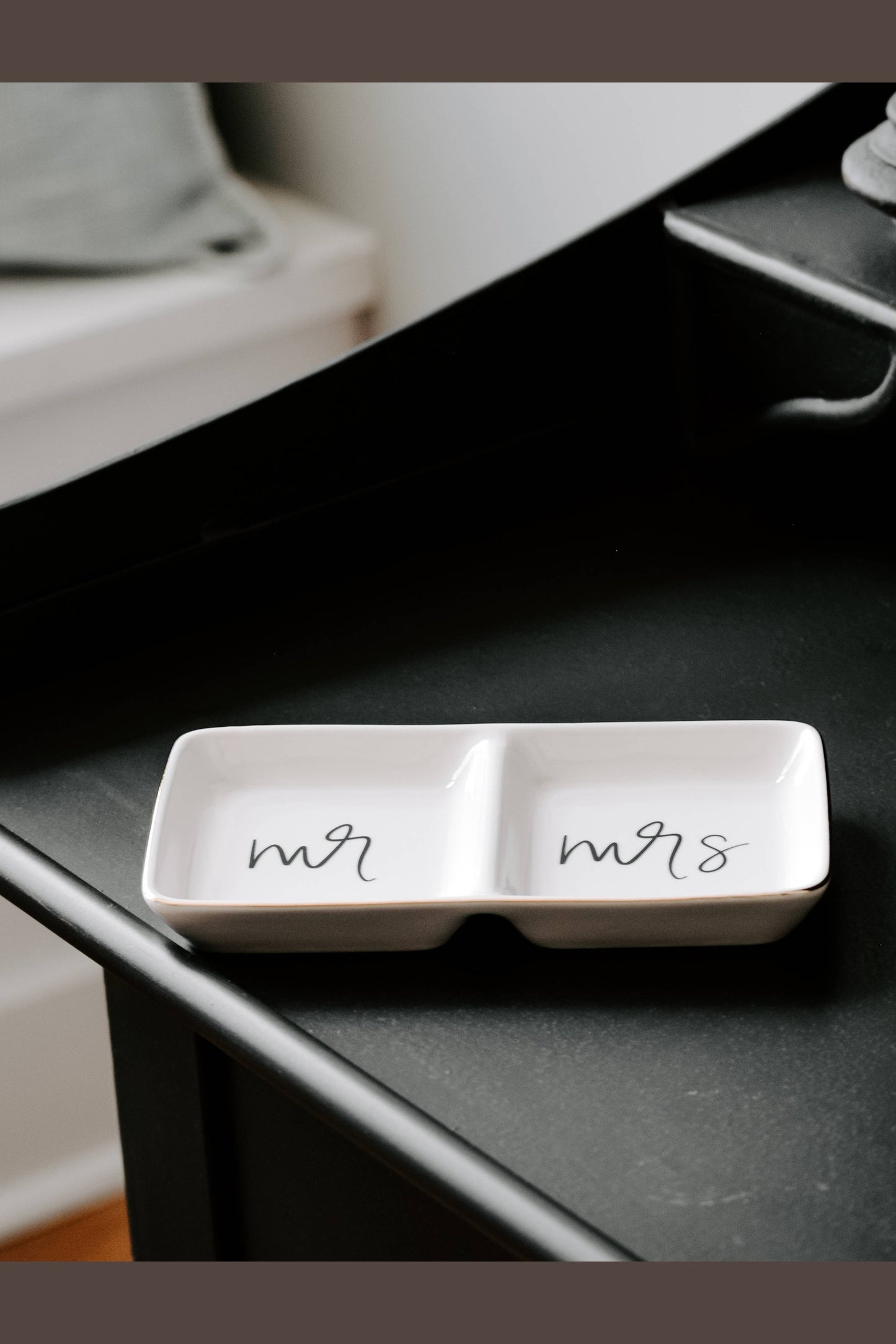 Mr. and Mrs. Jewelry Dish
