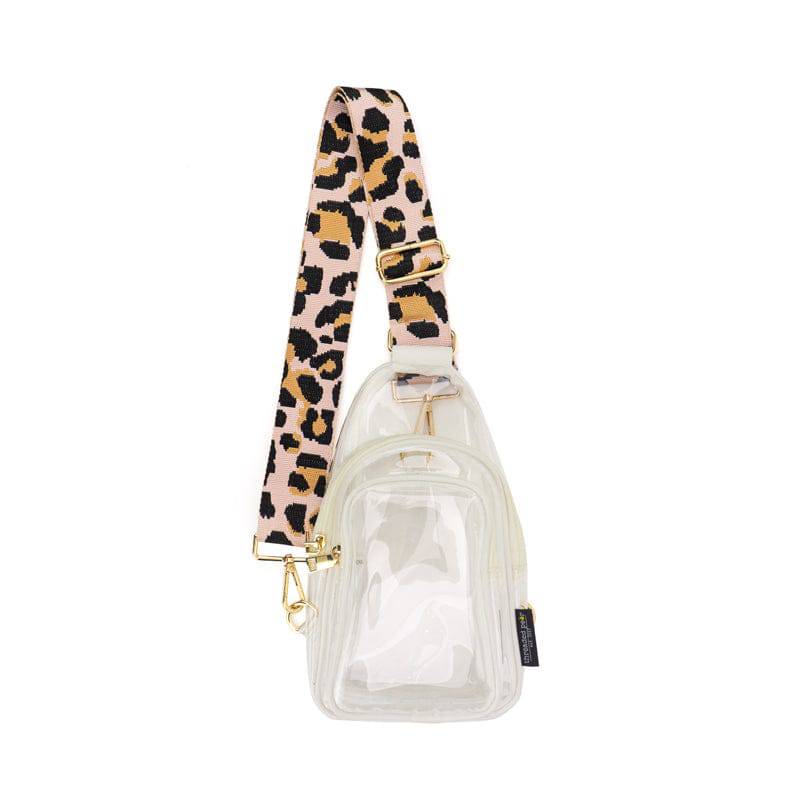 Clear Riley Sling | White/Skyblue/White Aztec Strap