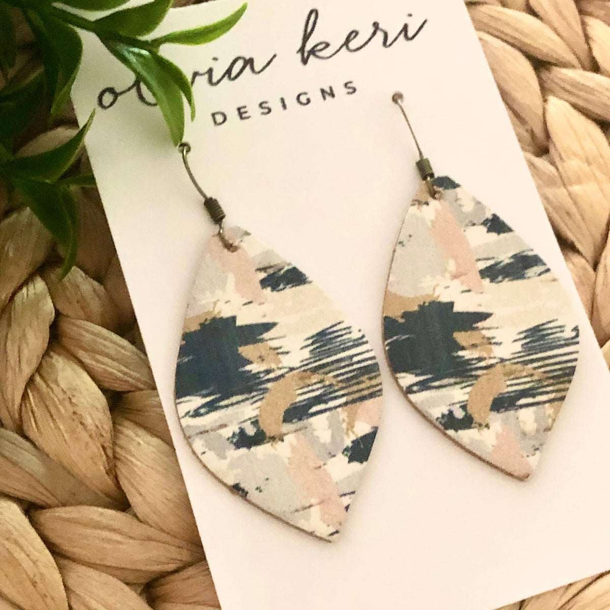Olivia Earrings - Autumn Paintbrush