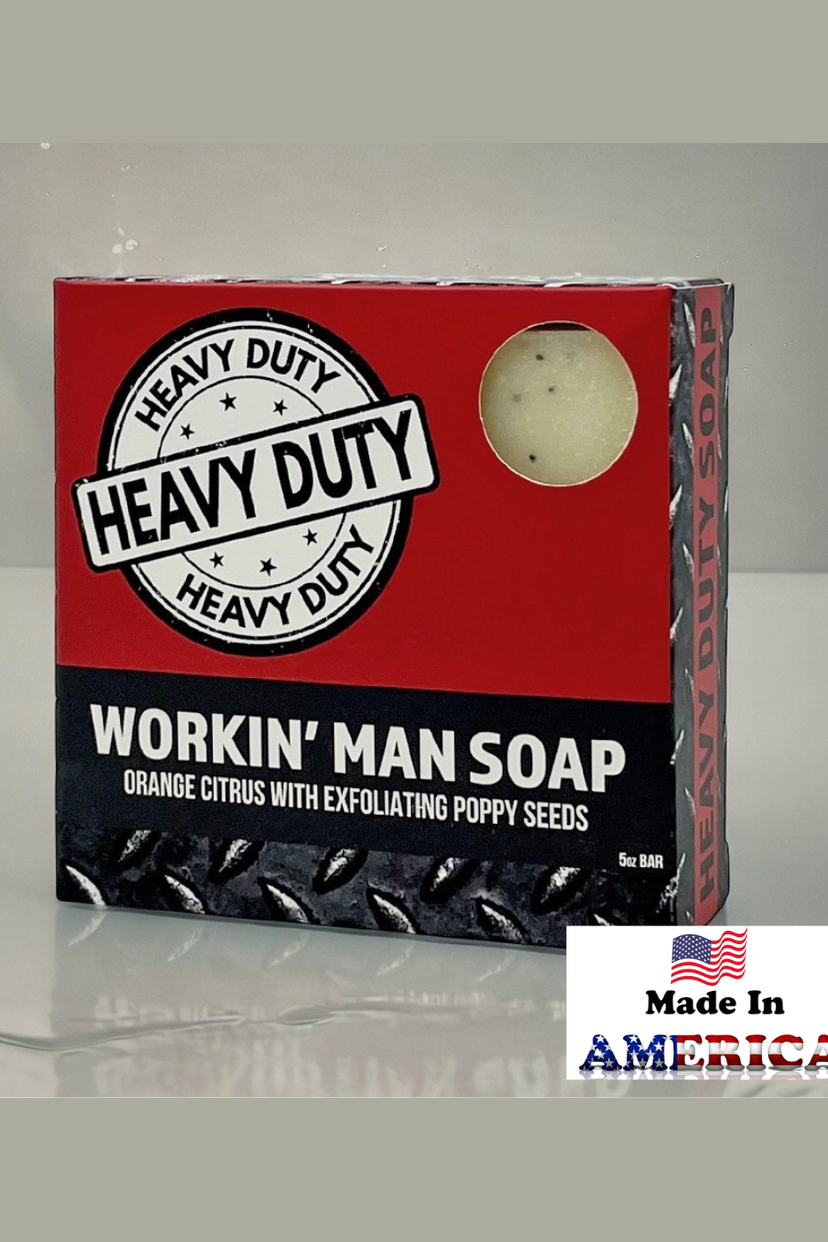 Workin' Man Heavy Duty Soap | Orange Citrus & Poppy Seeds