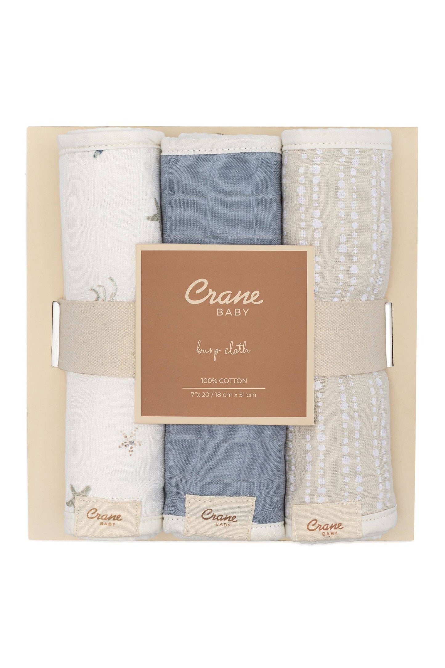 Cove 3-pc. Baby Burp Cloth Set (Ocean)