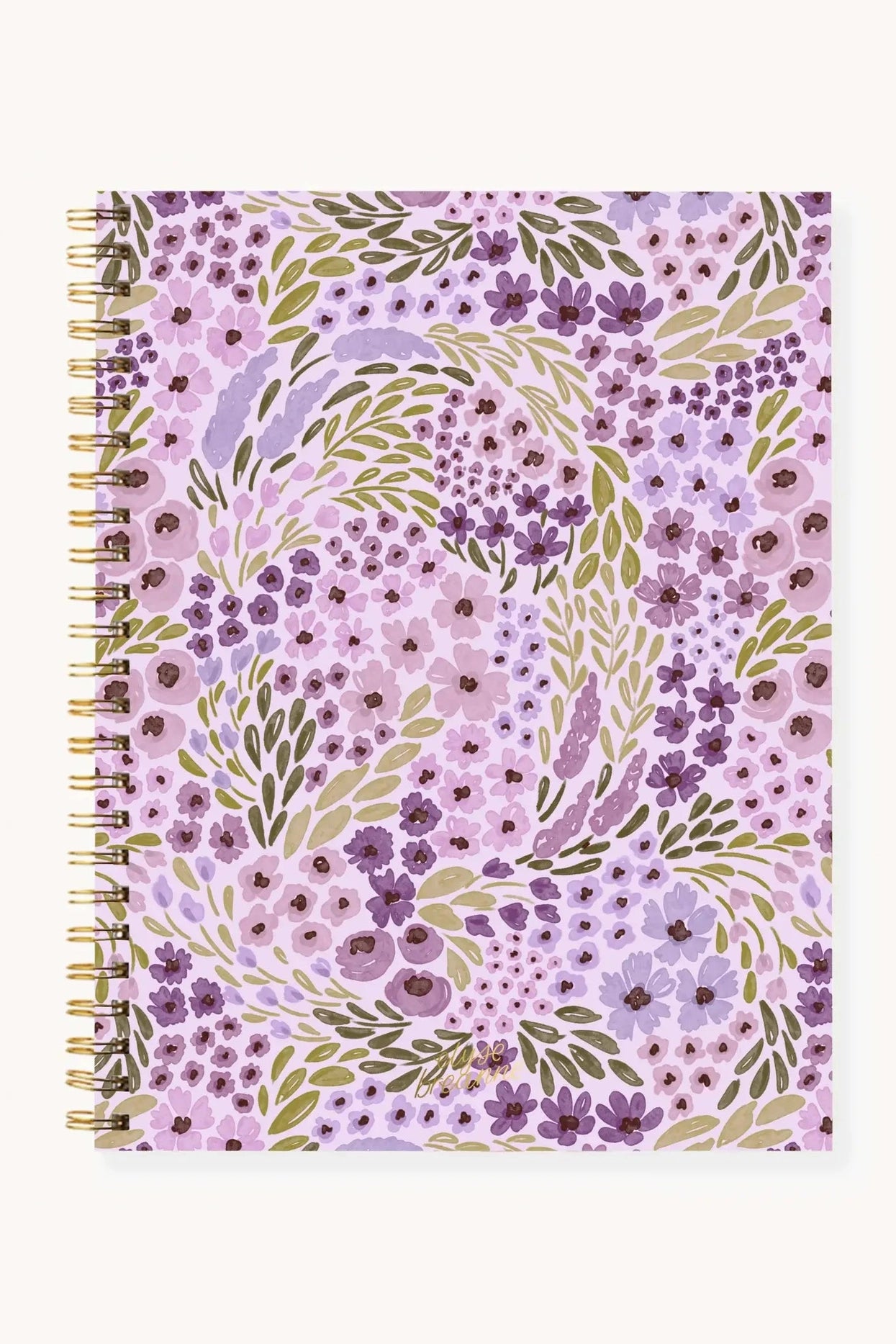Floral Softcover Spiral Notebook: Pressed Floral