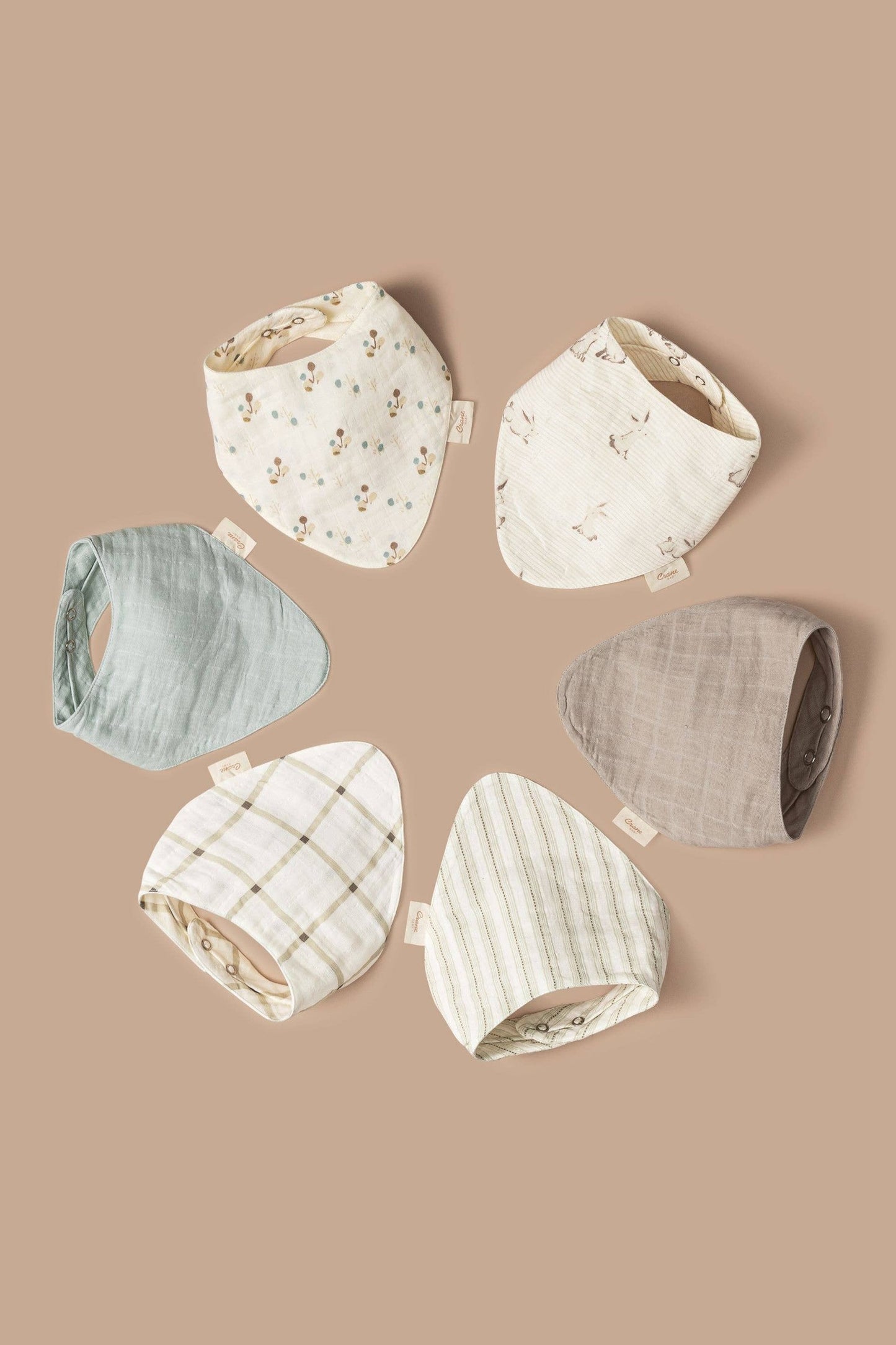 Organic Cotton 3-pc. Bunny Bib Set