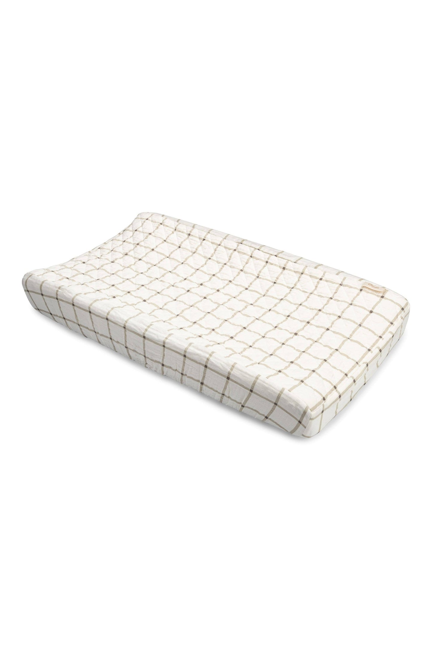 Organic Cotton Check Change Pad Cover