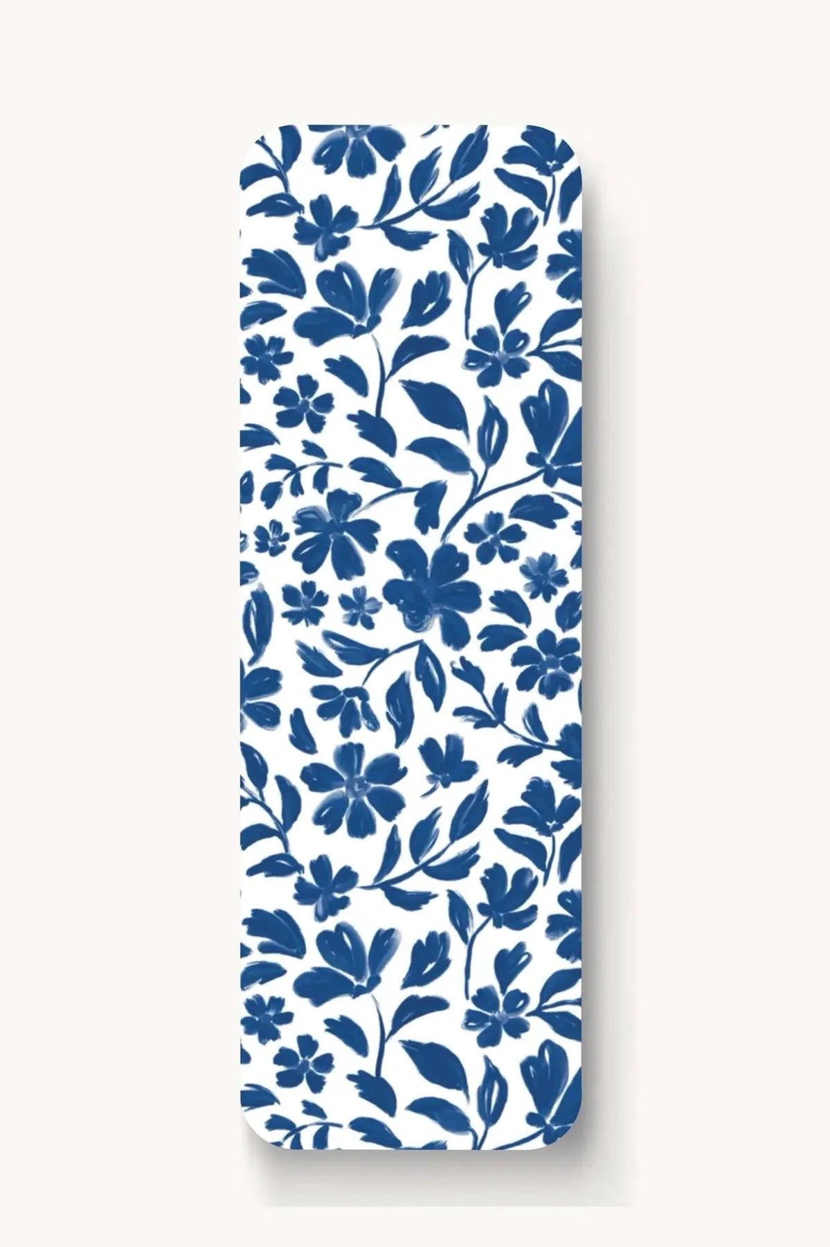 Floral Bookmark - Watercolor Checker