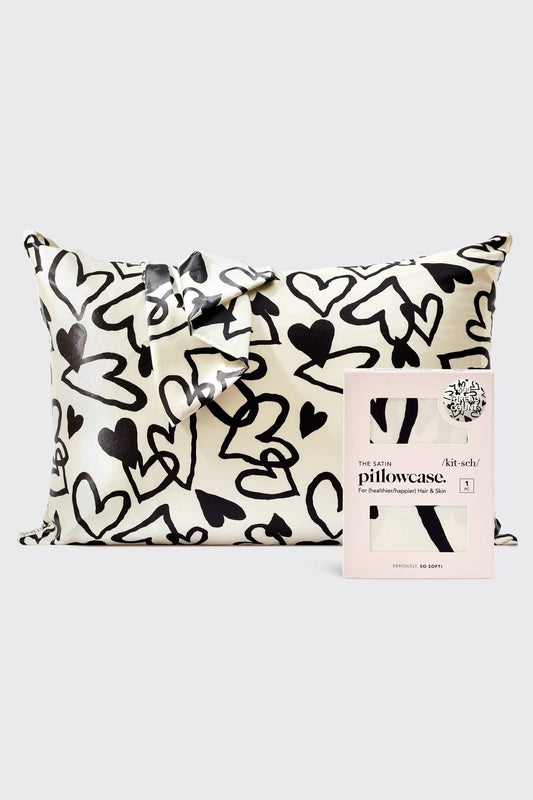 Standard Satin Pillowcase - Heart
