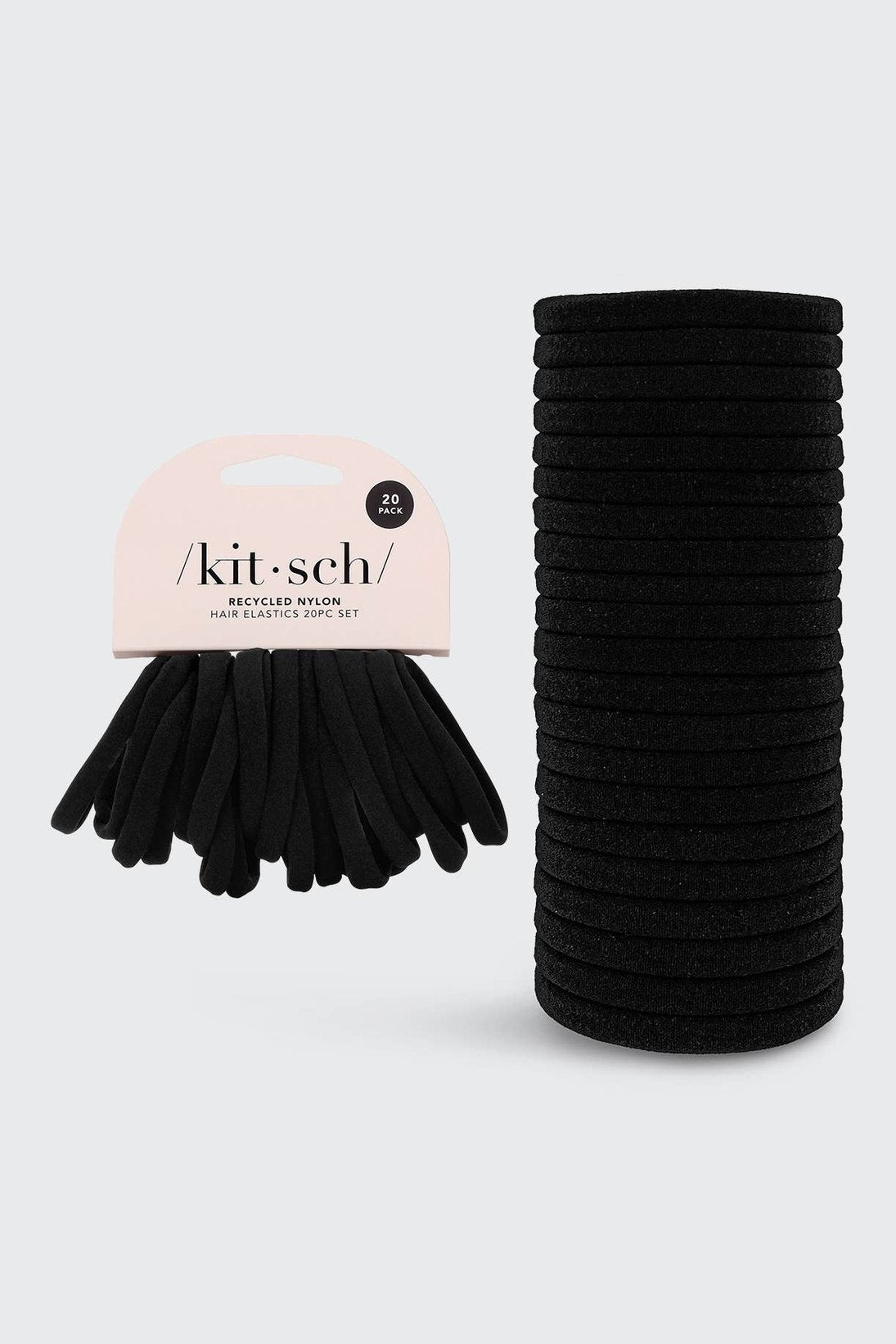 Black Eco-Friendly Nylon Elastics 20pc set