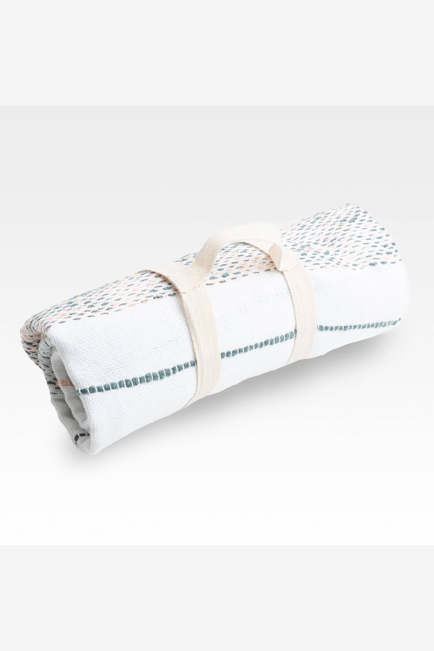 Tylanne 50x70" Indoor/Outdoor Recycled Woven Throw Blanket: Sage
