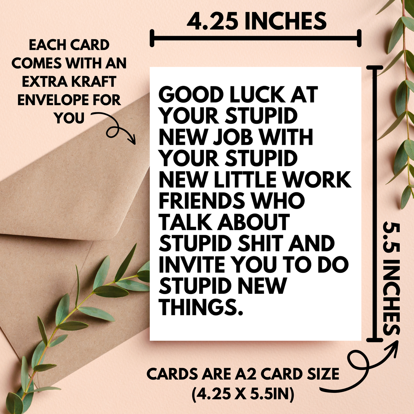Stupid New Job Card for Coworker